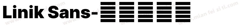 Linik Sans字体转换